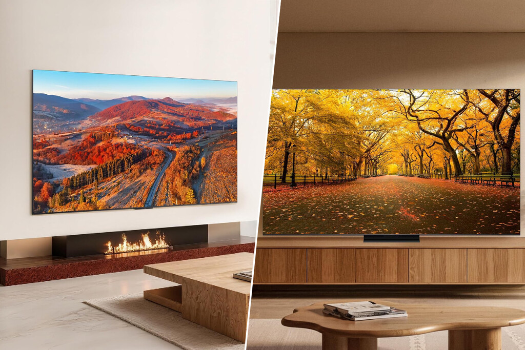 Televisor TCL con tecnología MiniLED mostrando colores vibrantes y alto brillo en una sala moderna