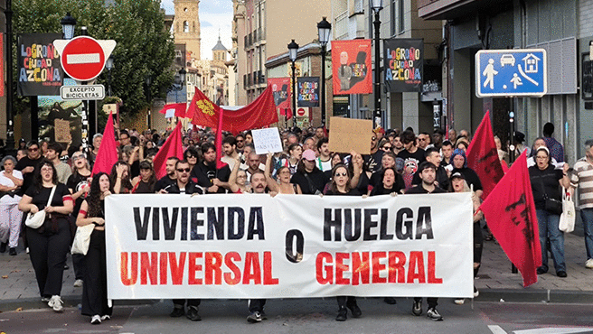 Protestas en España en 2026: Banderas rojas y crisis habitacional en aumento