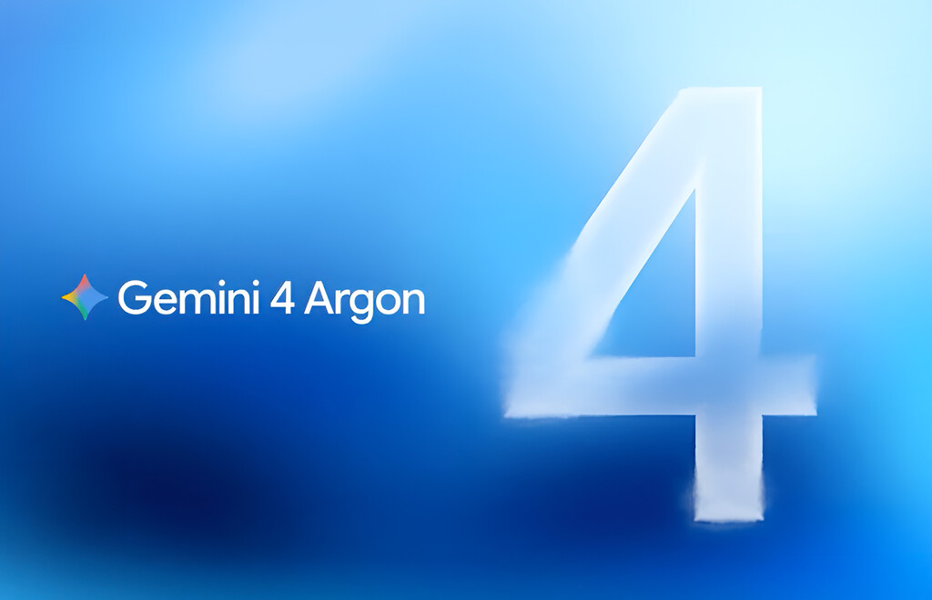 Representación gráfica de Gemini 4 Argon, IA de Google para tareas complejas y análisis de datos