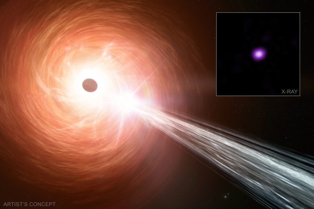 Agujero negro expulsa plasma a velocidad sorprendente