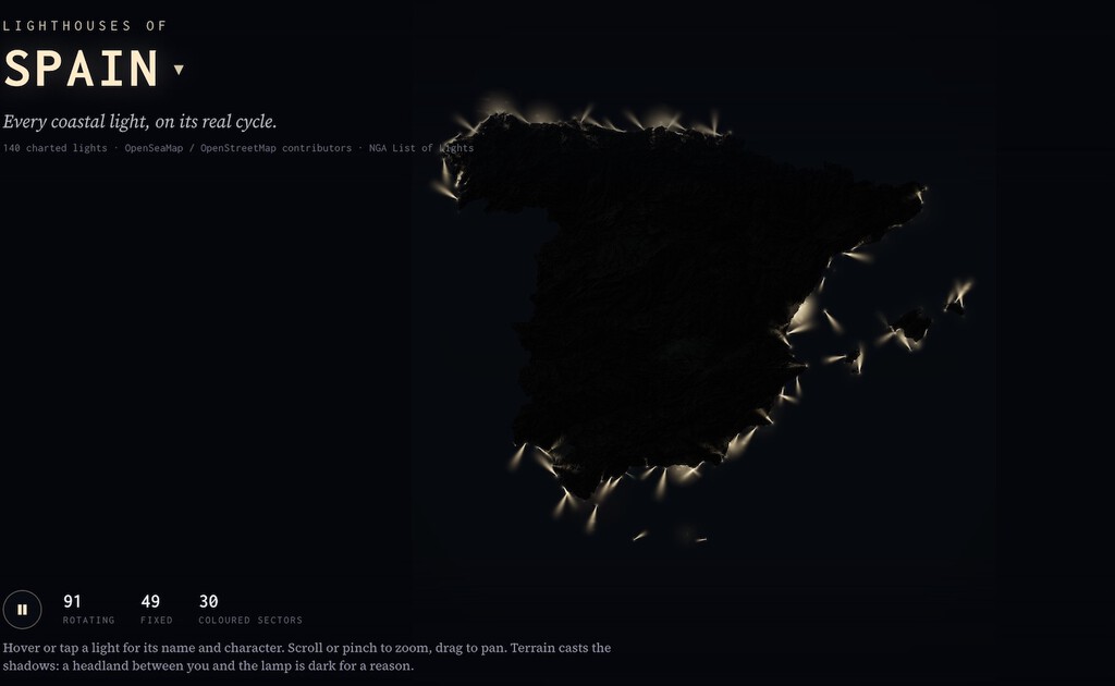 España presenta mapa digital de faros que revoluciona la navegación | El Informador