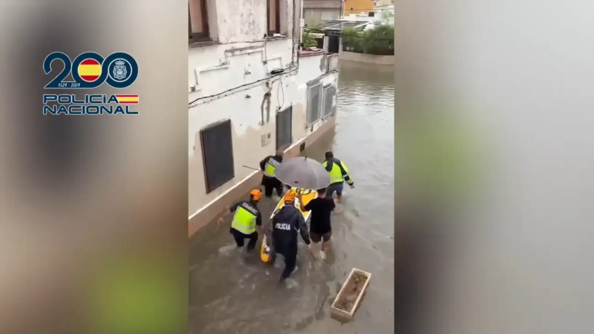 Rescate de anciana en Gandía por inundaciones récord de 1.6 metros en vivienda