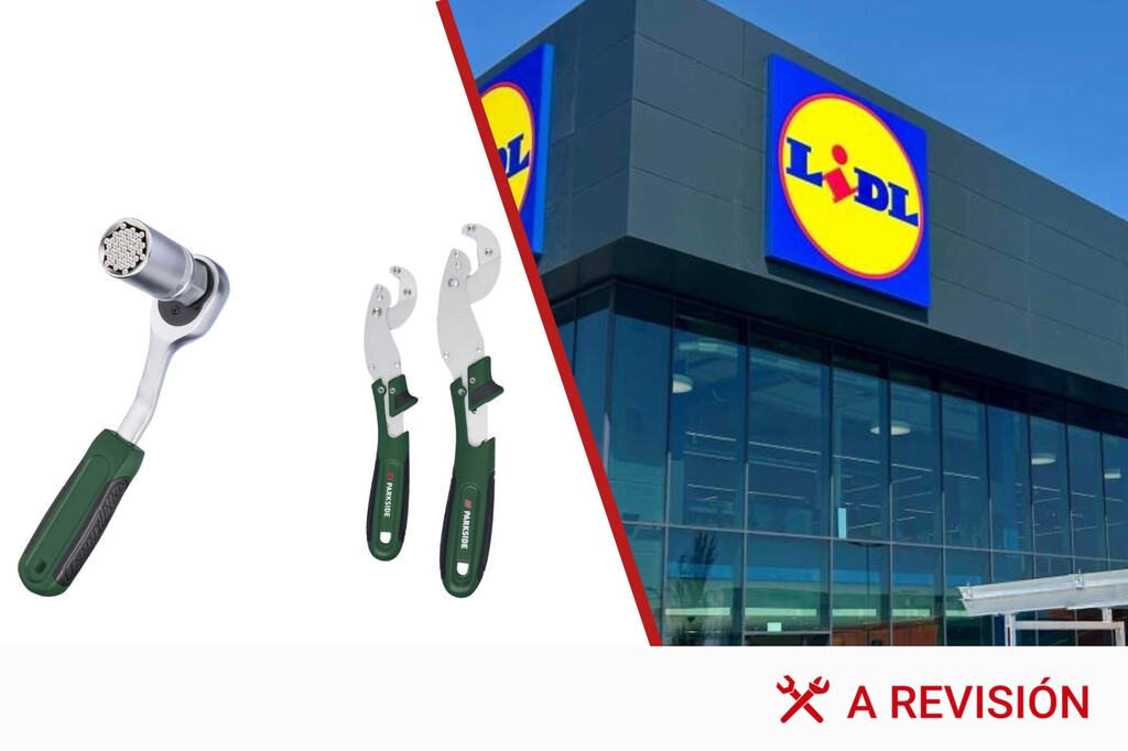 Colas largas en tienda Lidl por promoción de herramientas económicas en España